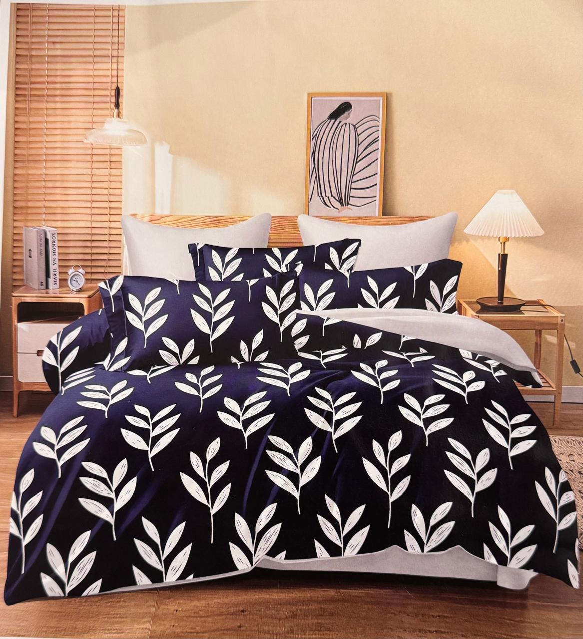 Premium Glace Cotton Bedsheet – Soft, Breathable, Luxurious Feel – 90 x 100 Inches – Comfortable & Durable