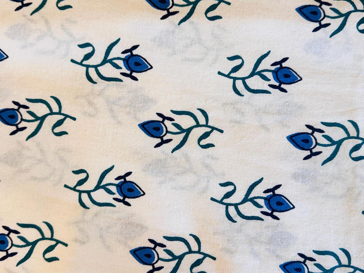 Blue fitted bedsheet Premium Bedsheet