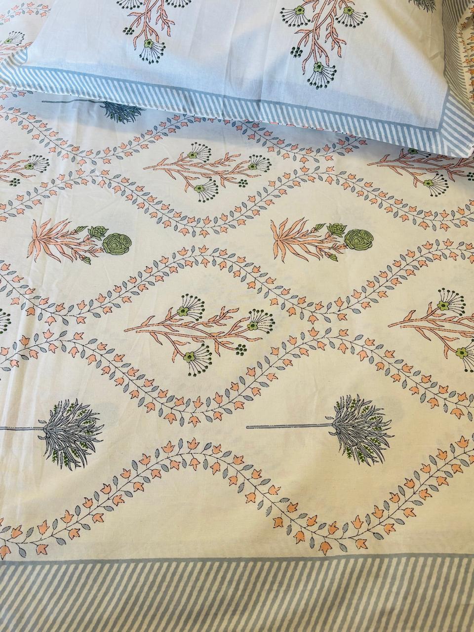 Premium Cotton Double Bedsheet -100*108