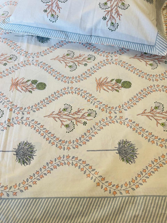 Premium Cotton Double Bedsheet -100*108